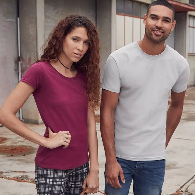 Bright coloured embroidered workwear for industrial or casual use in urban environment.
